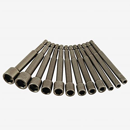 Wiha مجموعة مفكات صمولة ويها باور بليد المترية، 12 قطعة، رأس سداسي، مفكات صمولة - Image 1