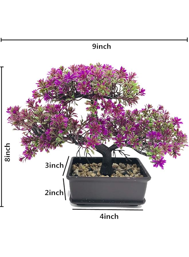 إيروريكس شجرة اصطناعية نبات مزيف في وعاء نباتات اصطناعية نباتات اصطناعية من خشب الصنوبر الياباني الاصطناعي للديكور المنزلي للمكتب الداخلي نافذة الفناء عرض سطح المكتب ديكور حديقة زين - Image 2