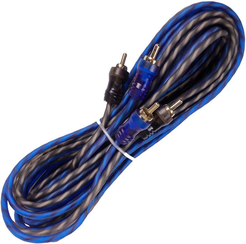 Gravity Warzone 1/0 Gauge Power Amp Kit Up to 5000 Watts Premium Elite Pro Flexible RCA Speakers Wires, 250A + 300A Fuse Included, Complete Blue DIY Hobbyist AWG Amplifier Installation Wiring - Image 4