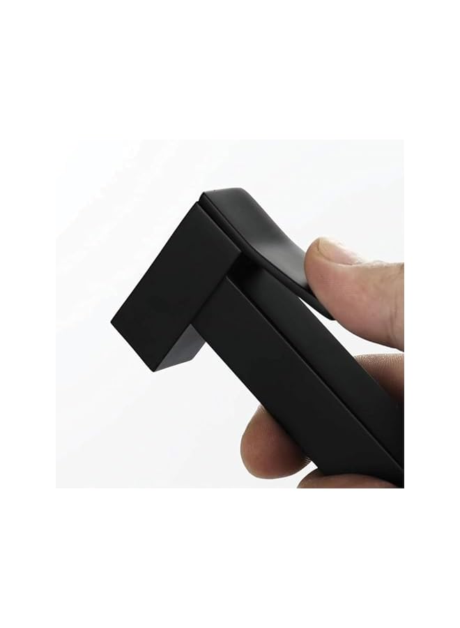 The Bros Premium Black Brass Handheld Bidet Sprayer Set – 47” Stainless Steel Hose, Wall-Mounted Shattaf for Toilet, Personal Hygiene Washer – Leak-Proof and Easy Installation - Image 4