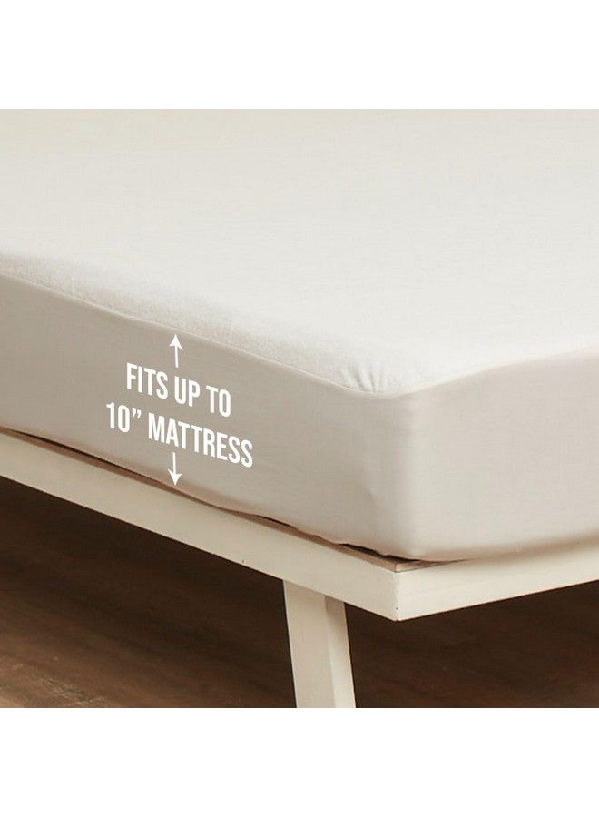 Wakefit Wakefit 100% Waterproof Premium Cotton Mattress Protector | Breathable and Hypoallergenic Ultra Soft Fitted Bed Protector 78"x66" - King, White - Image 3
