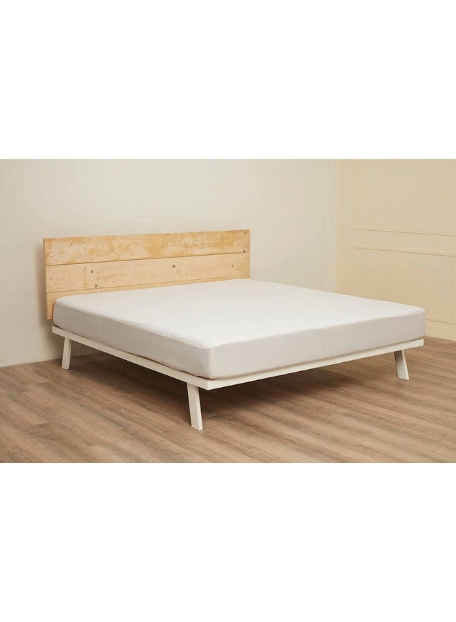 Wakefit Wakefit 100% Waterproof Premium Cotton Mattress Protector | Breathable and Hypoallergenic Ultra Soft Fitted Bed Protector 78"x66" - King, White - Image 4