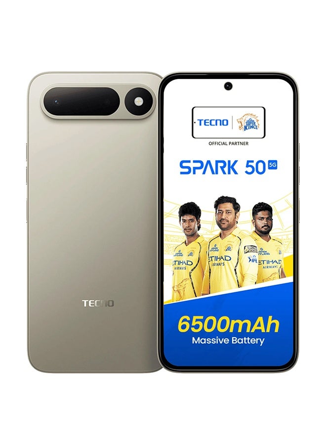 TECNO SPARK 50 5G Dual Sim CHAMPAGNE GOLD 4GB RAM 256GB - Global Version - Image 1