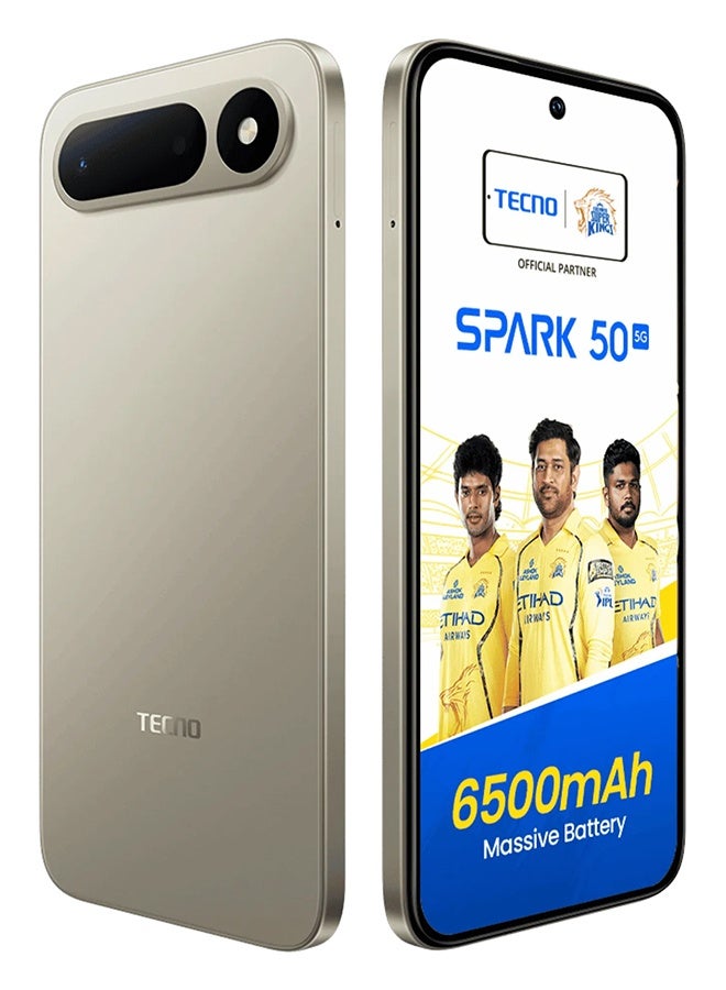TECNO SPARK 50 5G Dual Sim CHAMPAGNE GOLD 4GB RAM 256GB - Global Version - Image 2