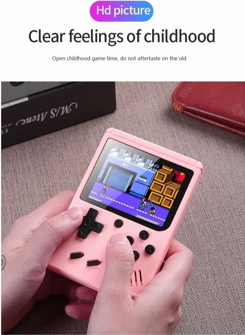 AROAQ Mini Handheld Video Game, 8 Bit 2.8 Inch Color LCD Portable Pocket Video Game Machine, Compact And Lightweight Handheld Games Console With Built In 400 Games For Kids And Adults, (Blue) - Image 3