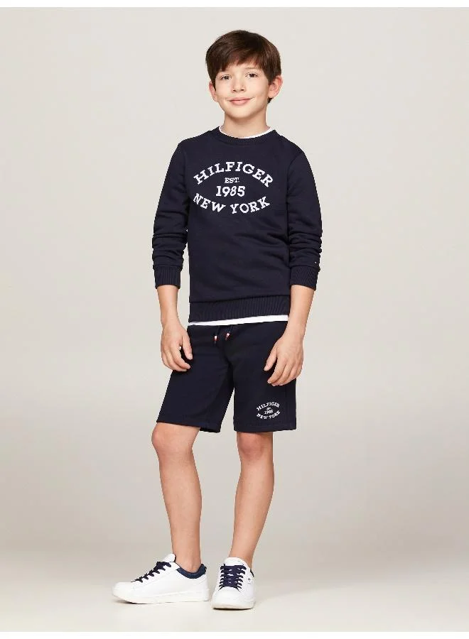 تومي هيلفيغر MONOTYPE FLOCK REG SWEATSHORTS