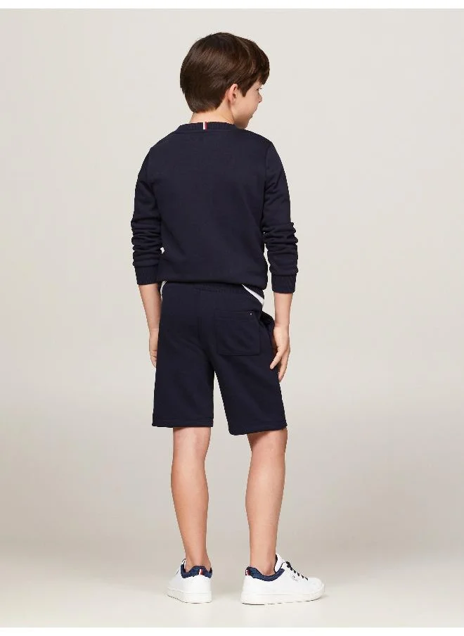 TOMMY HILFIGER MONOTYPE FLOCK REG SWEATSHORTS