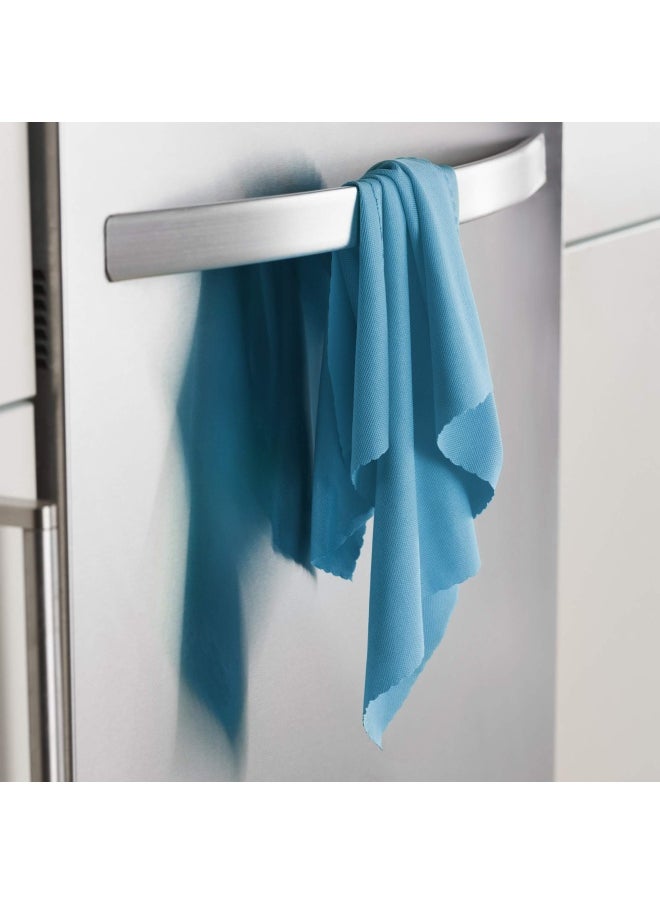 e-cloth - 4-Pack Glass & Polishing Cloth  Sustainable Microfiber Cleaning Cloth Set  Perfect Cleaner for Glass  Windows and Mirrors  Washable and Reusable  100 Wash Promise  Alaskan Blue - Image 1