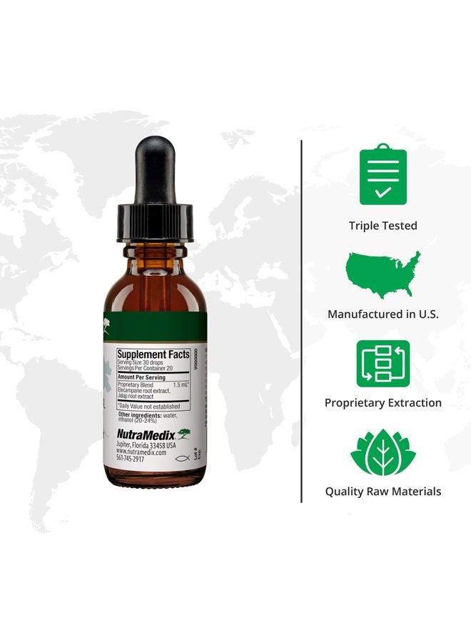 Nutramedix Enula Liquid Drops for Antioxidant & Immune Support - Elecampane Root & Jalap Root Extract to Promote Healthy Immune Defense - Bioavailable Herbal Supplement (2oz / 60ml) - Image 2