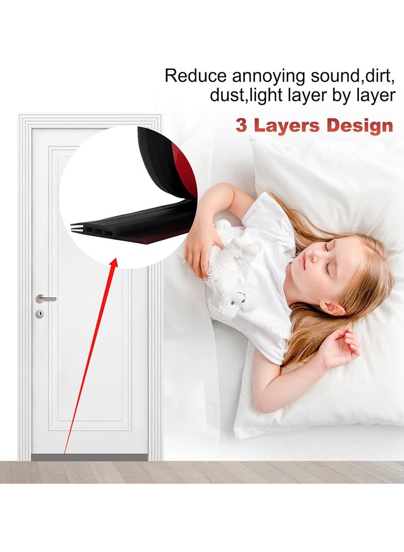 GoodTool Adhesive Door Bottom Seal Soundproof Rubber Bottom Seal Widened And Strong Suitable For Indoor And Outdoor Doors Windproof Noiseproof Insect And Rodent Proof - Image 5