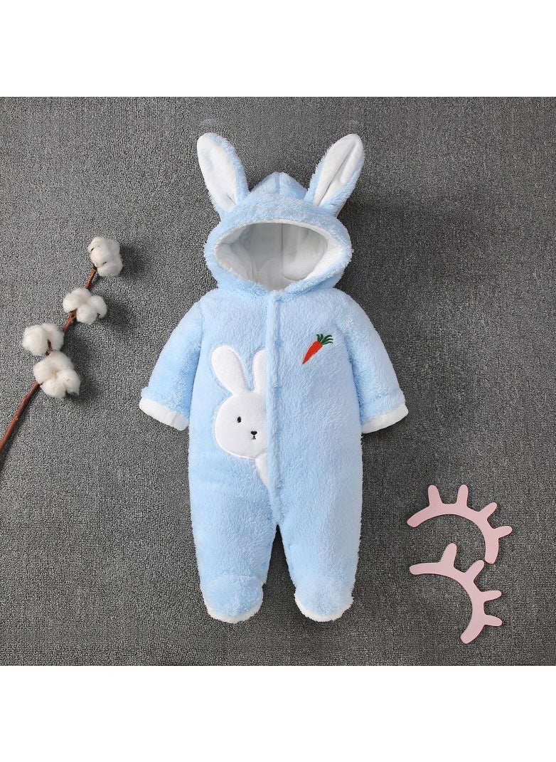 Loquat - Baby Autumn And Winter Thickened Trend Jumpsuit - Image 1