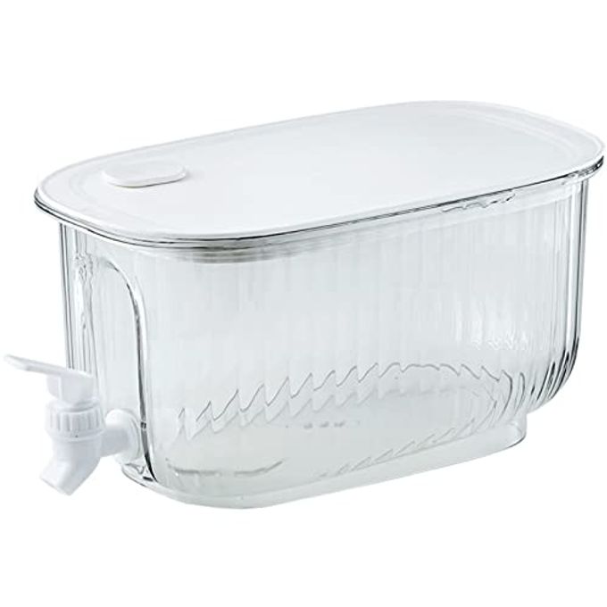 Beverage Dispenser, Drink Dispenser with Spigot, Large Capacity Cold Kettle with Faucet, Refrigerator Water Pitcher Leakage Proof Drink Container for Home Kitchen Party