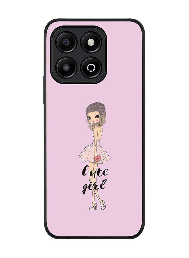 Stylizedd غطاء Honor X6B، حماية كاميرا نحيفة، غطاء هاتف مضاد للصدمات - فتاة لطيفة جذابة - Image 1