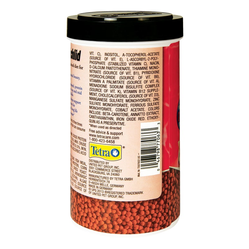 TetraCichlid fish Floating Cichlid Pellets 6 Ounces, Nutritionally Balanced Diet (77063) - Image 3