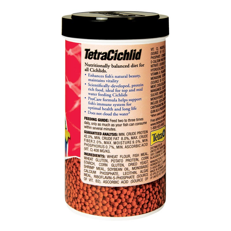 TetraCichlid fish Floating Cichlid Pellets 6 Ounces, Nutritionally Balanced Diet (77063) - Image 2
