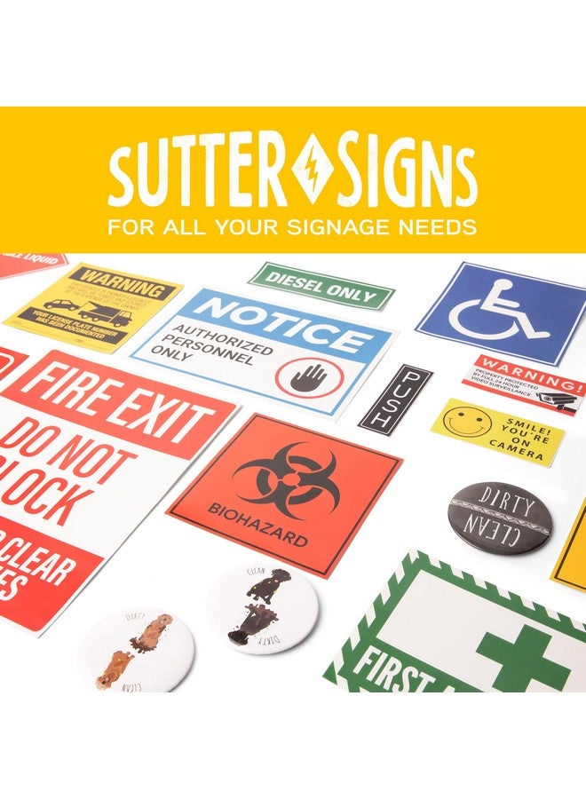 Sutter Signs Fire Extinguisher Sign Stickers 12 Pack, 4" X 12" | Arrow Down Safety Decal Sticker Signs In Durable Self Adhesive Weatherproof Vinyl For Use In Home, Office, Boat - Image 4