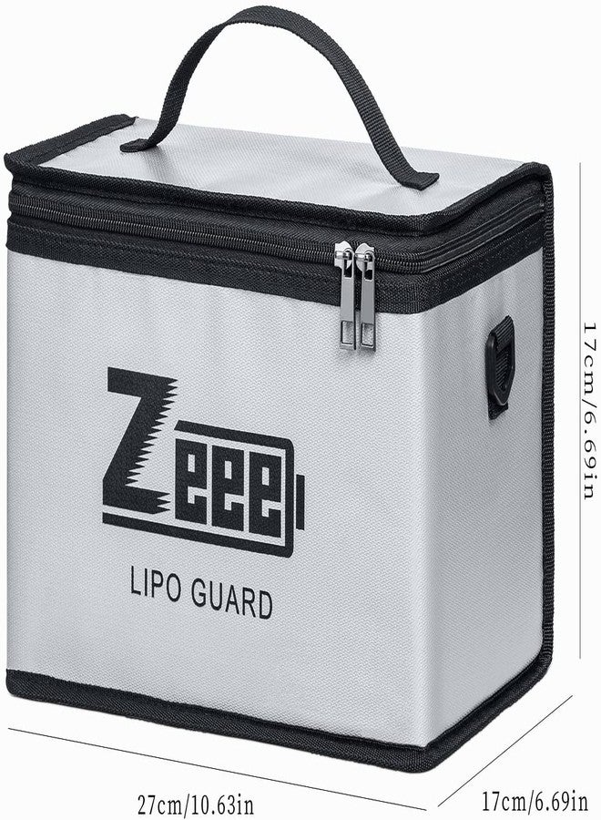 Zeee Lipo Fireproof Safe Bag - Large Capacity Storage Guard Pouch for Charging - 10 Cell Adjustable (10.6x6.7x6.7in) - Image 2