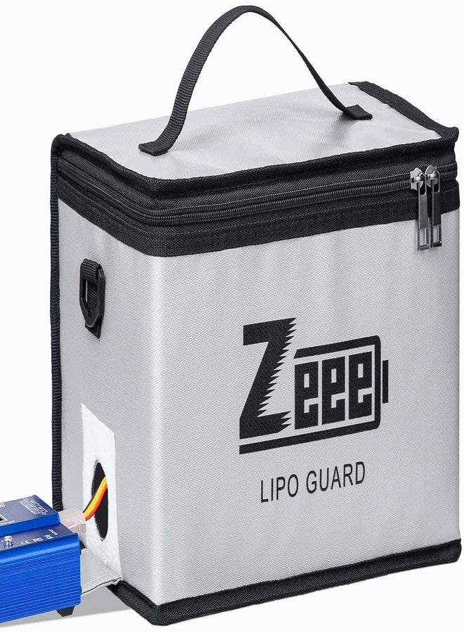 Zeee Lipo Fireproof Safe Bag - Large Capacity Storage Guard Pouch for Charging - 10 Cell Adjustable (10.6x6.7x6.7in) - Image 5