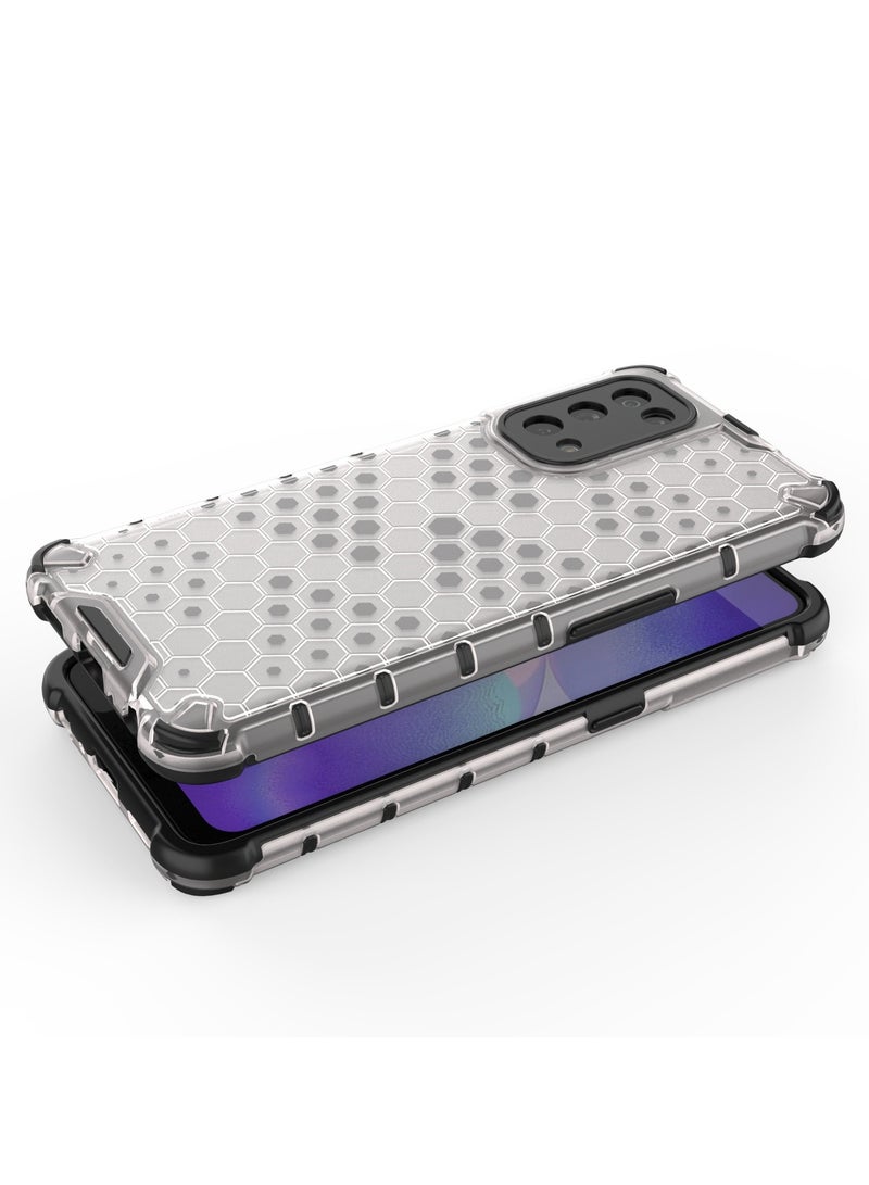 Case Cover Honeycomb Case Shockproof Camera Protection Cover Compatible with Oppo Reno 5( Transparent ) - Image 2