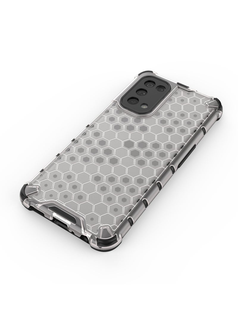 Case Cover Honeycomb Case Shockproof Camera Protection Cover Compatible with Oppo Reno 5( Transparent ) - Image 3