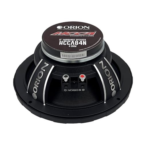 Orion مكبر صوت ميد رينج أوريون HCCA84N سلسلة HCCA 8 بوصة عالي الكفاءة من النيوديميوم، 2000 واط أقصى طاقة، 500 واط RMS، 4 أوم، 2.5 بوصة لفائف صوت - نظام صوتي احترافي عالي الإنتاجية للسيارات، مكبر صوت عالي الجودة (زوج) - Image 5