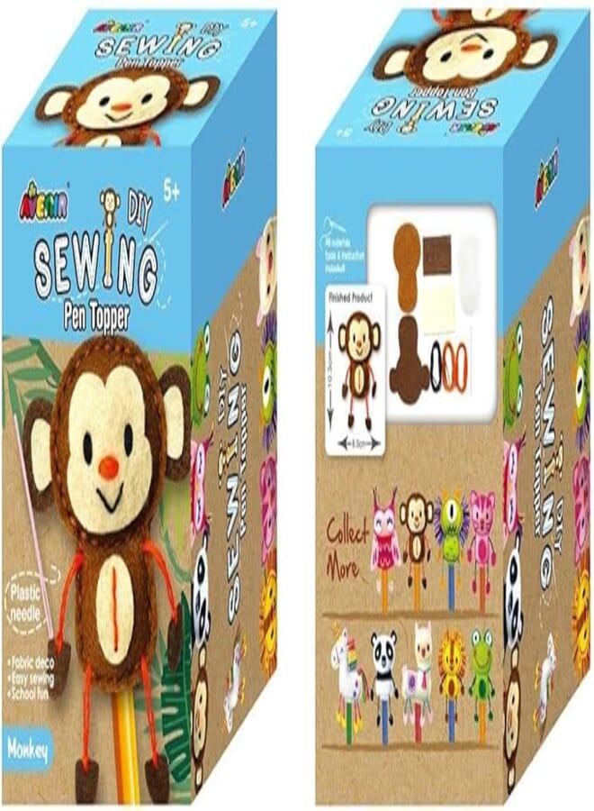 Avenir - Sewing - Pen Topper - Monkey