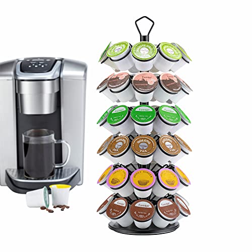 Rice rat K-Cup Storage Coffee Capsules Pod Holder Carousel Capsule Display Storage for k-cup（54 pods-6 tiers） - Image 1