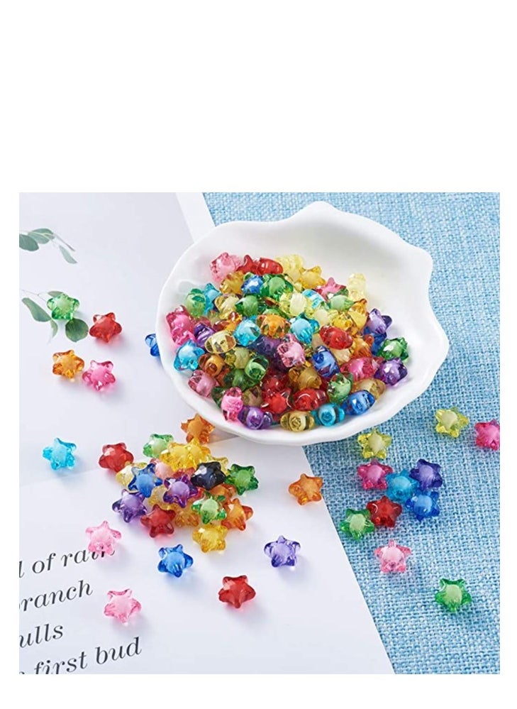 Grab Mantra 500 Pcs Spacer Beads Star Hearts Mix Space Icons For Bracelet Jewelry Making Supplies  - Image 2
