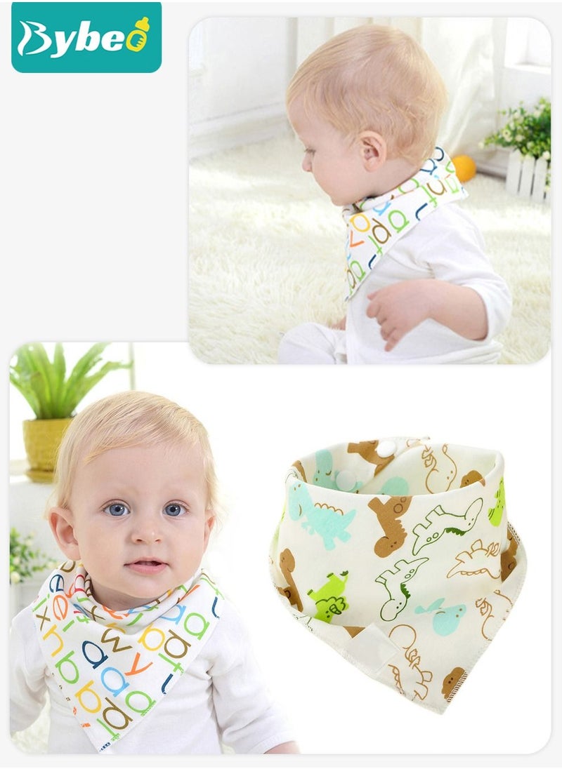 Bybeo - 5 PCS Baby Cotton Bibs Set for Boys & Girls, Infant Drool Bib To Drooling And Teething, Babies Shower Gift Set - Image 1