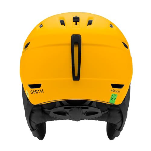 Smith Mission Helmet for Men – Adult Snowsports Helmet with MIPS Technology + Zonal Koroyd Coverage – Lightweight Protection for Skiing & Snowboarding– Matte Gold Bar, Medium - Image 2