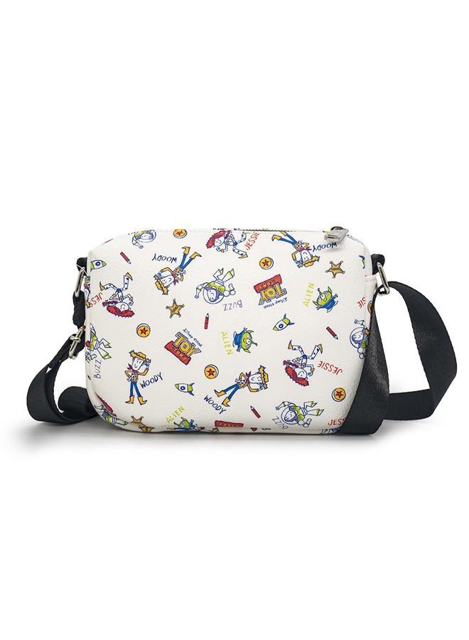 Buckle Down Disney Bag, Cross Body, Rectangle, Toy Story Character Doodles Collage, Multi Color, Vegan Leather, Toy Story, 8.5" x 6.5" - Image 3