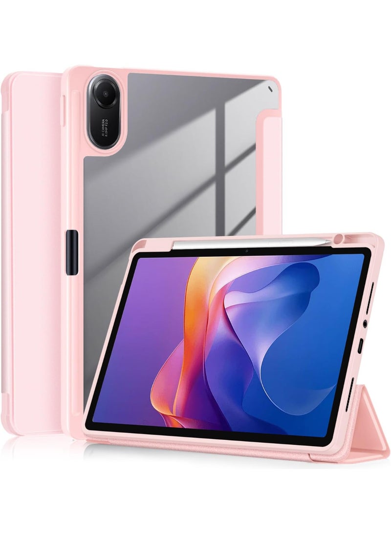 Case for Xiaomi Redmi Pad 2 Tablet 11 Inch 2025, Shockproof Protective Case with Auto Sleep/Wake, Pink - Image 1