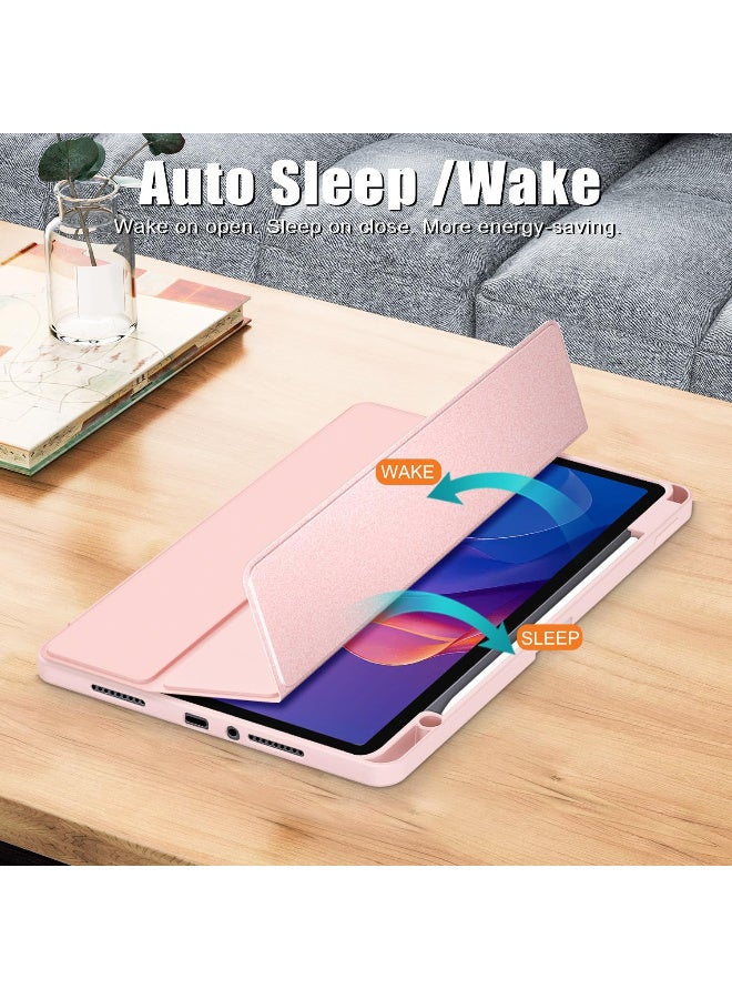 Case for Xiaomi Redmi Pad 2 Tablet 11 Inch 2025, Shockproof Protective Case with Auto Sleep/Wake, Pink - Image 4