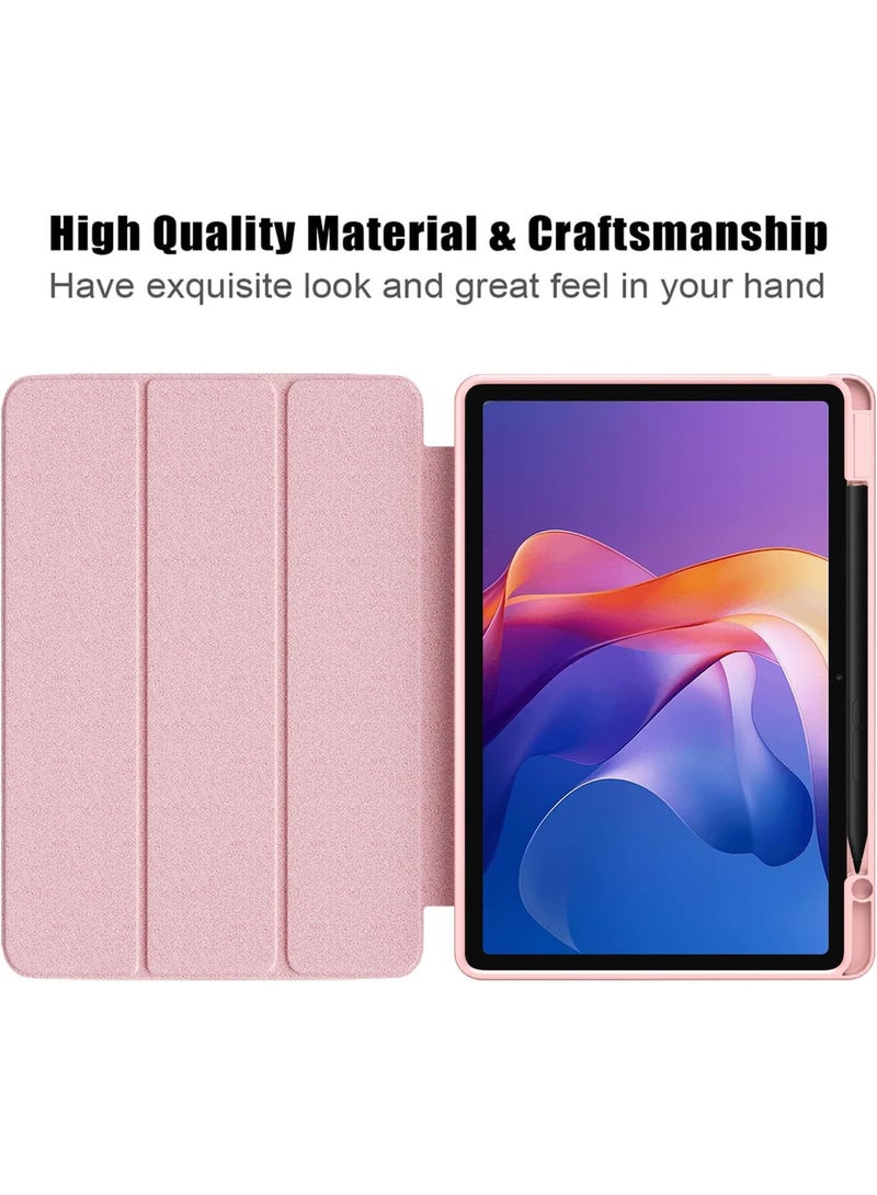 Case for Xiaomi Redmi Pad 2 Tablet 11 Inch 2025, Shockproof Protective Case with Auto Sleep/Wake, Pink - Image 2