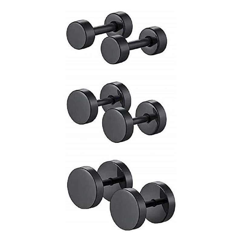 MEENAZ Earrings men boyfriend girls women gents ear studs for men Stainless Steel Piercing Clip on Screw Bali Pierced Hoop Stud Huggie Magnetic earrings for boys silver black gold blue boys earrings - Image 3