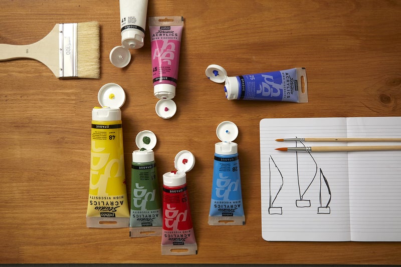 Pebeo Studio Acrylics High Viscosity, Fine Acrylic, 250 ml - Prussian Blue Hue, 8.45 Fl Oz (Pack of 1) - Image 5