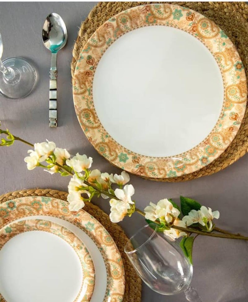 Servewell Melamine Round Dinner Serving PlateBadami Printed11 InchSet of 6 pcs - Image 3