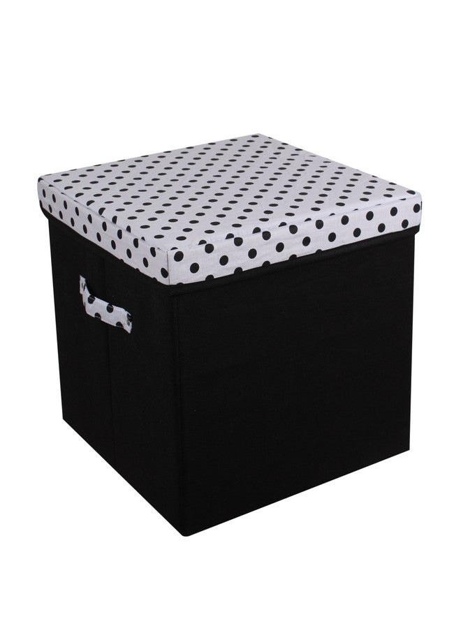 JMD Fabric Creation Foldable Storage Box (Black, 20345) - Image 1