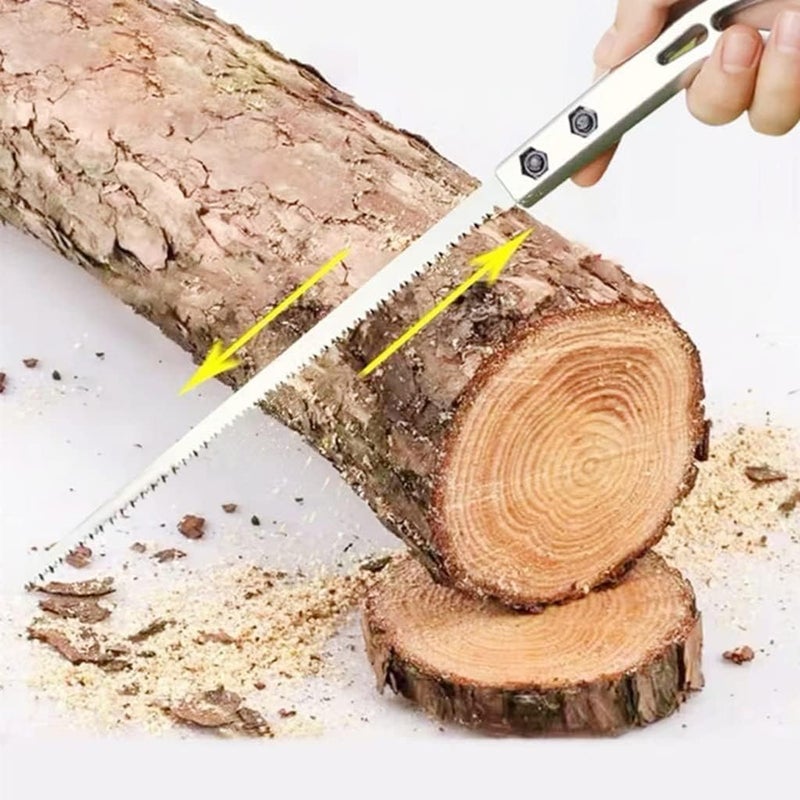 Easy2click Portable Mini Hand Saw Rugged Woodworking Cutter Tool for Camping Gardening and Hunting Ideal for Cutting Wood PVC Bone NonSlip Handle Design - Image 3