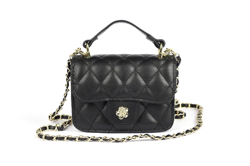 Cuple Chain strap quilted  rectangular handbag