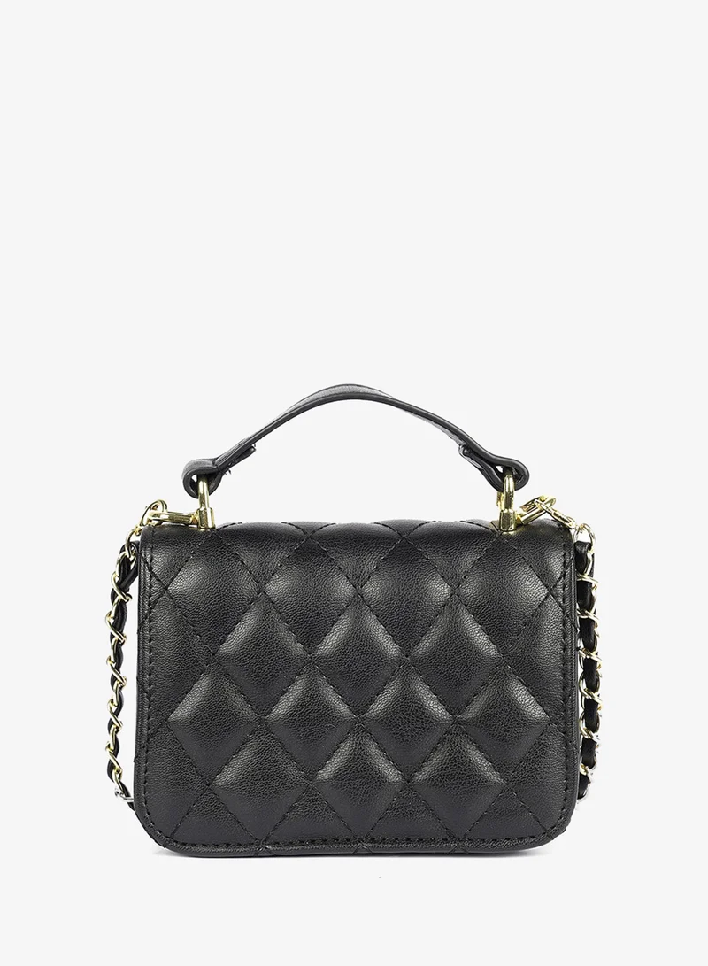 كابلي Chain strap quilted  rectangular handbag