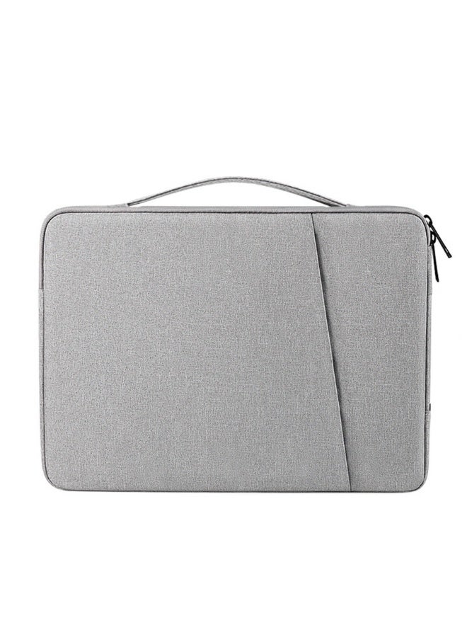 سوفام جلبة كمبيوتر محمول لـ 13-14 بوصة ماكنتوبوك هوائي/برو (M5/M4/M3/M2/M1)، 13-13.6 بوصة كمبيوتر محمول، حقيبة مقاومة للصدمات للماء مع حقيبة ملحقات (رمادية) - Image 1