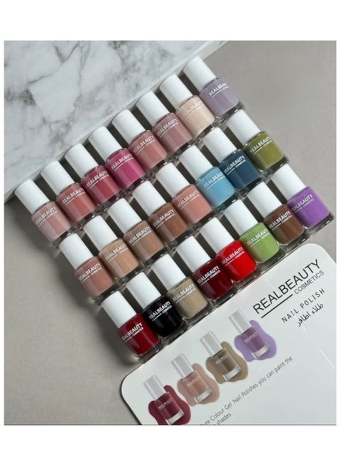 24-Piece Nail Polish Set Multicolour