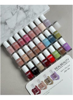 REAL BEAUTY 24-Piece Nail Polish Set Multicolour  - Image 1