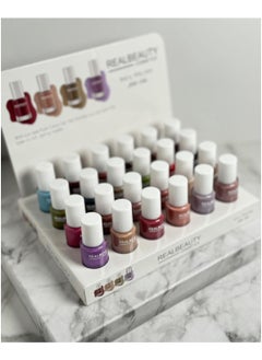 REAL BEAUTY 24-Piece Nail Polish Set Multicolour  - Image 2