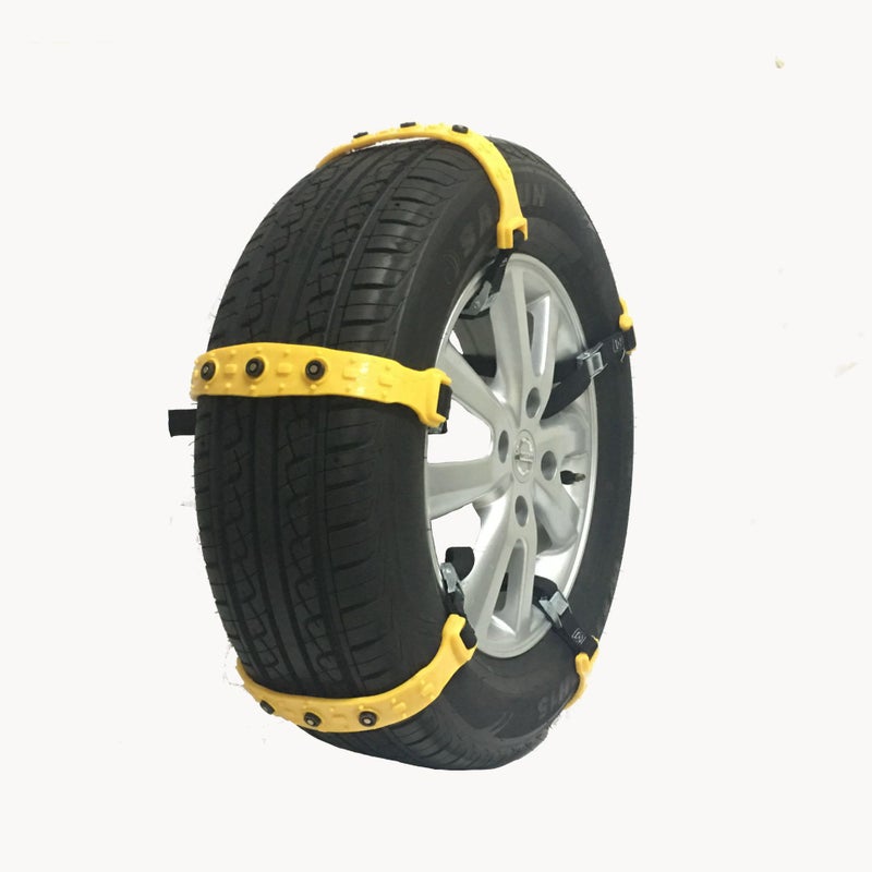 Honglaijia Car Anti-Skid Chains For Sedans, 225 Thickened Universal Snow Emergency Chains, Durable Tire Chains - Image 1