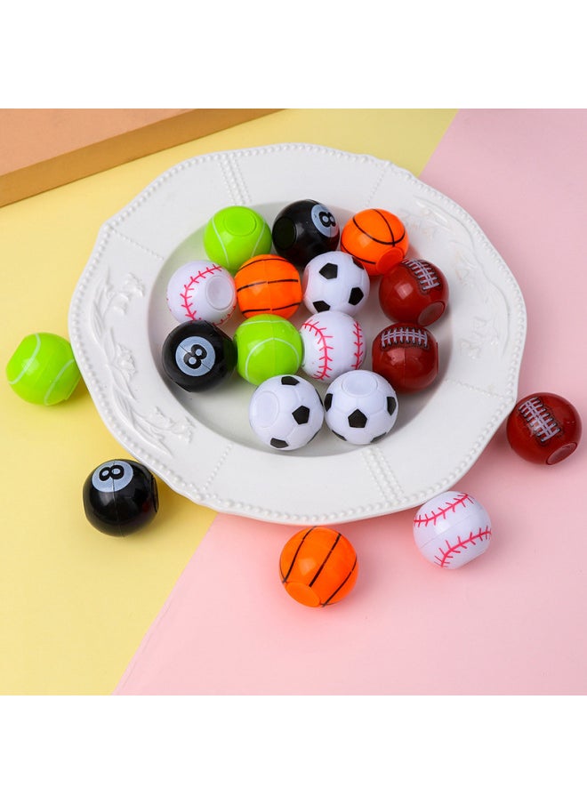Hot Sale 35mm Football Basketball Table Ball Fingertip Gyro Vent Decompression 3.5cm Rotating Gyro Toy-Specifications:Football  - Image 4