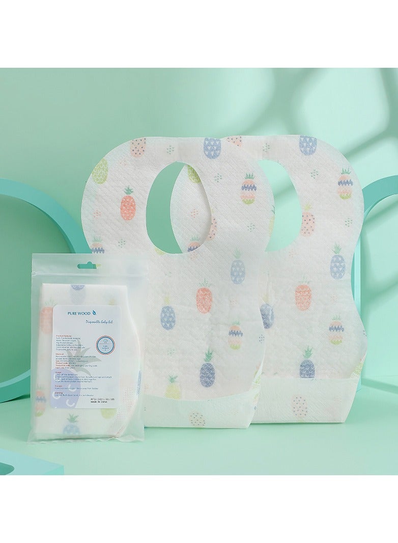 Baby Disposable Bibs for Baby Boys and Girls - Hygienic, Soft and Leakproof (50 PCS)  - Image 1