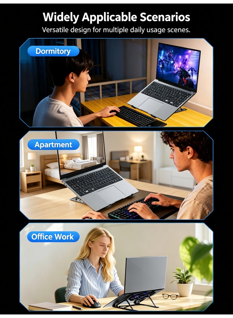 Portable Laptop Cooling Pad Radiators Stand Adjustable Height Keep Your Notebook Cool and Stable Notebook Fan Cooler - Image 4