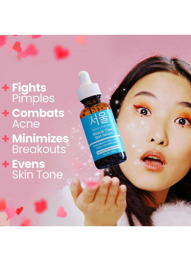 سول سوتيكالز سيروم سولسيوتيكالز الكوري لعلاج حب الشباب، علاج سريع المفعول للبشرة المعرضة لحب الشباب، بحمض الساليسيليك وشجرة الشاي والقرنفل لتوحيد لون البشرة، 1 أونصة - Image 2